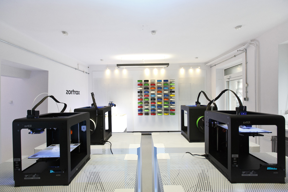 Showroom Zortrax z drukarkami 3D