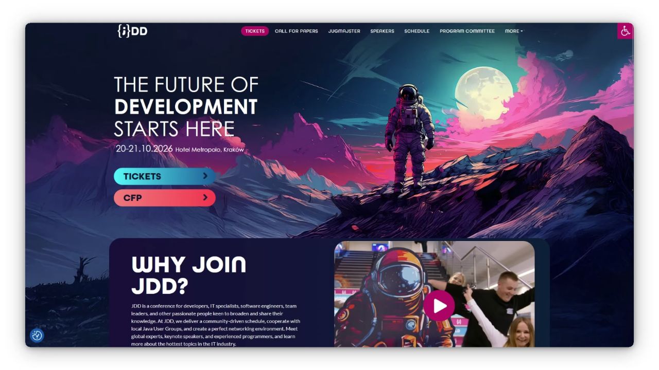 JDD Conference website preview